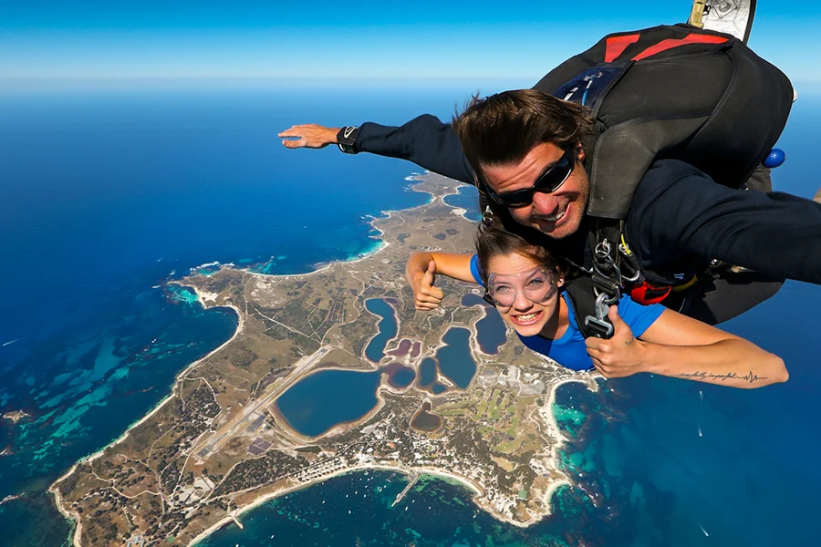 Rottnest Island Skydive and Ferry Tour from Perth/Fremantle/Hillarys, Perth