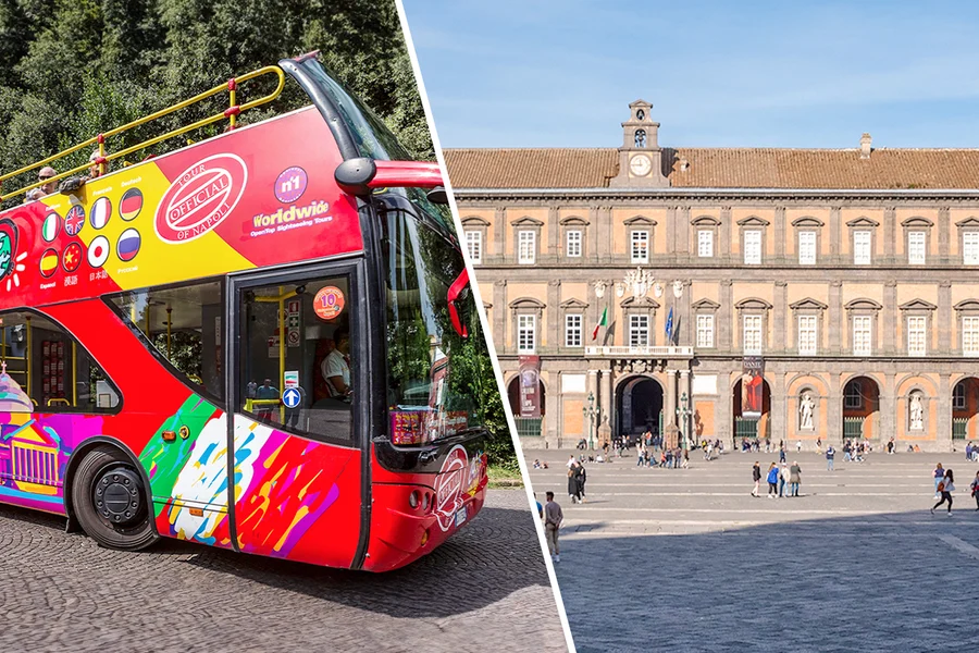 Combo (Save 5%): Naples Hop-On Hop-Off Bus Tour + Royal Palace of Naples Tickets, Naples
