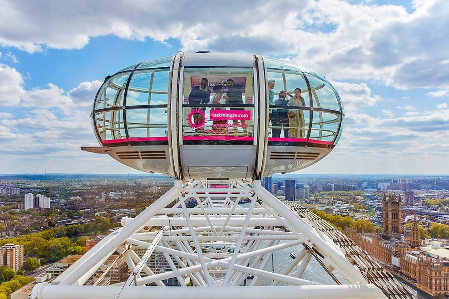 Kombinowany bilet: Wstęp na London Eye + Wycieczka autobusem typu Hop-on Hop-off + Rejs po Tamizie, London