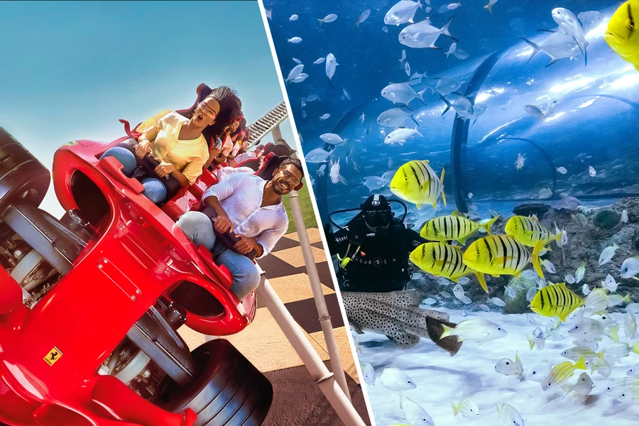 Combo (Save 11%): Ferrari World + National Aquarium Abu Dhabi Entry Tickets, Abu Dhabi
