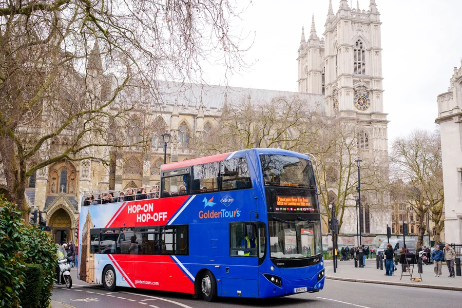 Golden Tours: London Hop-on Hop-off Bus Tour with Optional Thames River Cruise, London