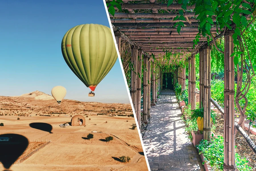 Combo (Save 44%): Marrakech Hot Air Balloon Flight with Berber Breakfast + Jardin Majorelle Garden Tickets, Marrakesh