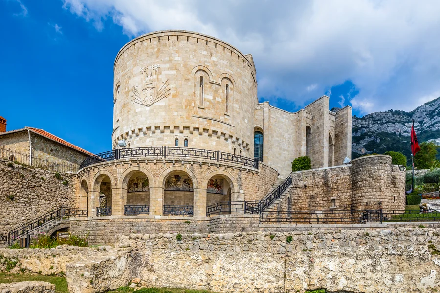 From Durres/Golem: Kruja Castle & Bazaar Day Trip, Tirana