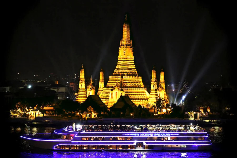 White Orchid River Cruise with International Buffet Dinner & Unlimited Beer, Bangkok
