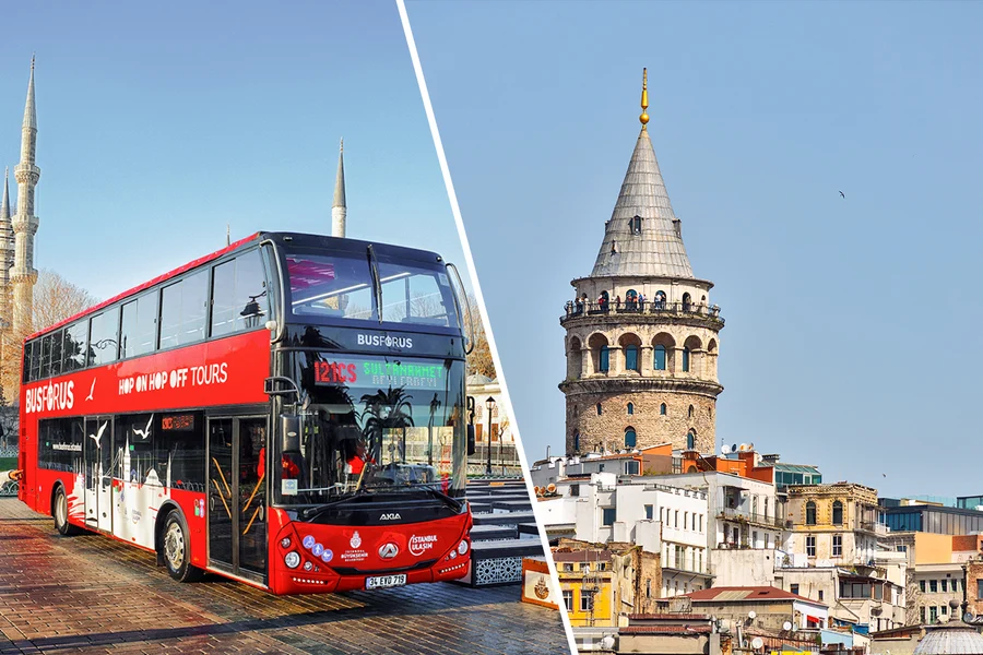 Combo (Save 5%): Istanbul Hop-On Hop-Off Bus Tour + Galata Tower Tickets, Istanbul