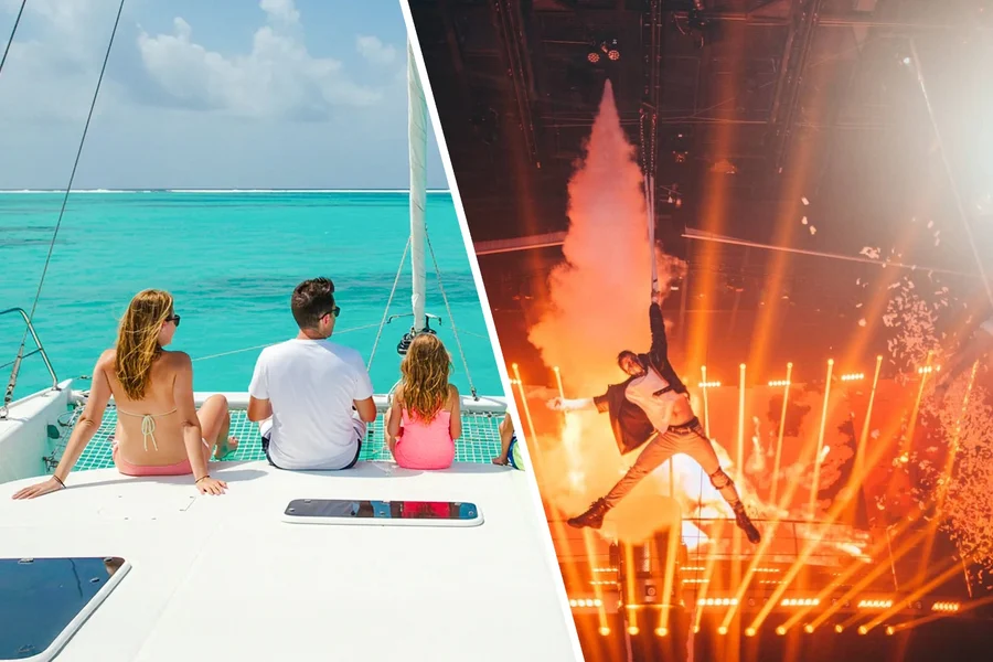 Combo (Save 5%): Isla Mujeres Catamaran Tour + Cancun Coco Bongo Show & Disco Tickets, Cancun