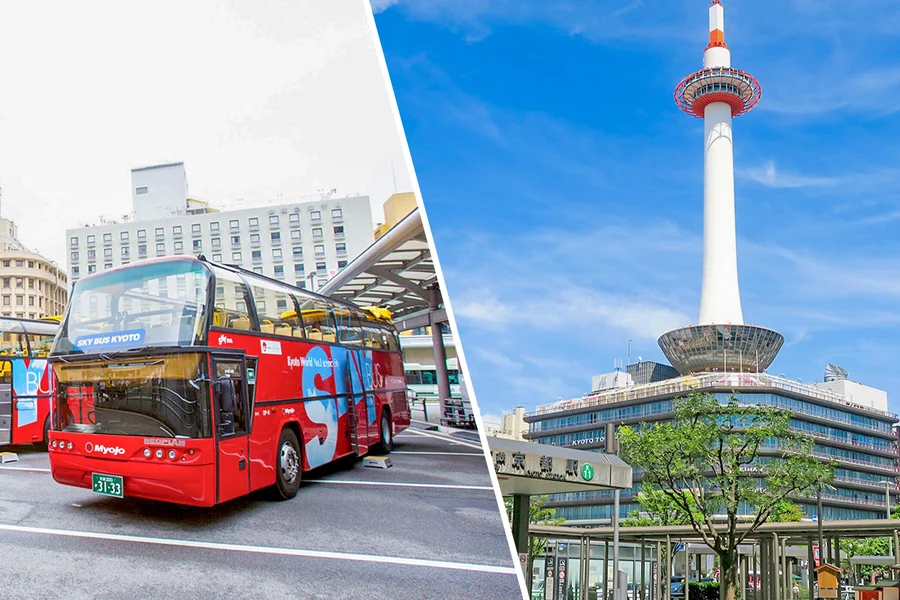 Combo (Save 5%): Kyoto Hop-On Hop-Off Bus Tour + Nidec Kyoto Tower Tickets , Kyoto