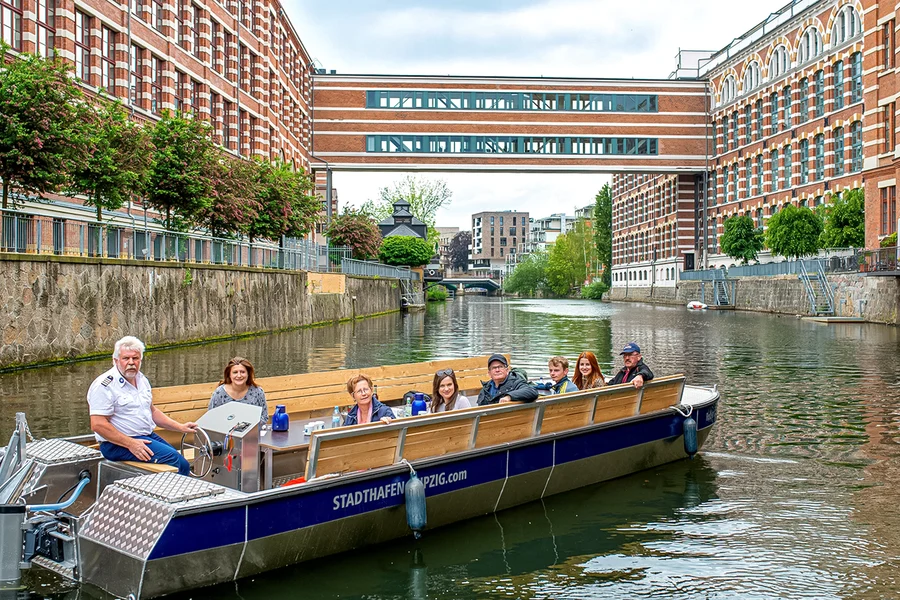 70-min City Sightseeing Motorboat Tour "Little Venice", Leipzig