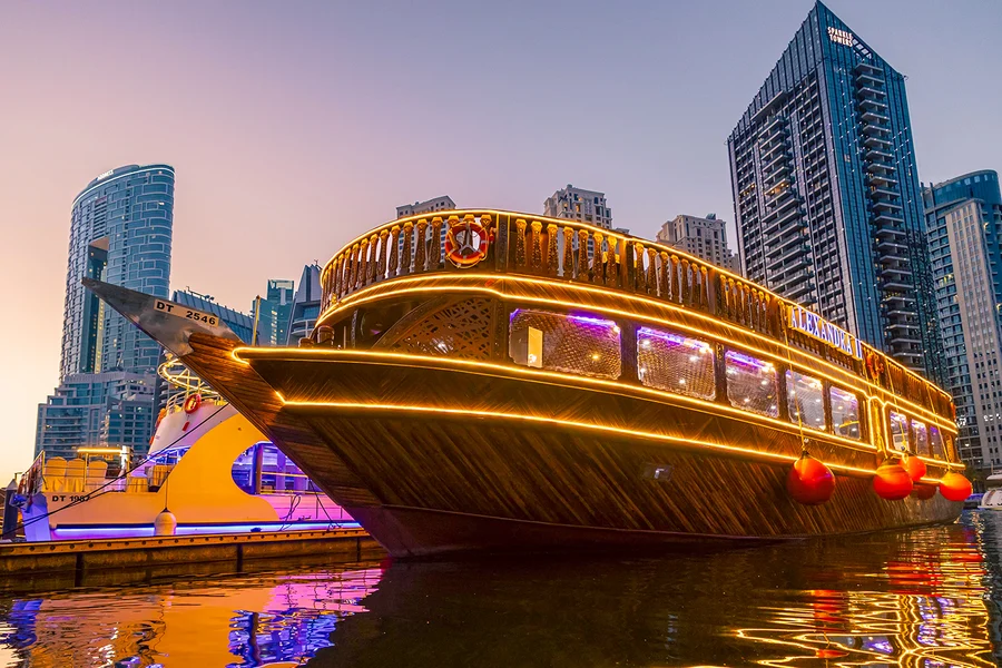 Alexandra VIP Dhow Cruise with Dinner, Entertainment and Transfers, Dubai