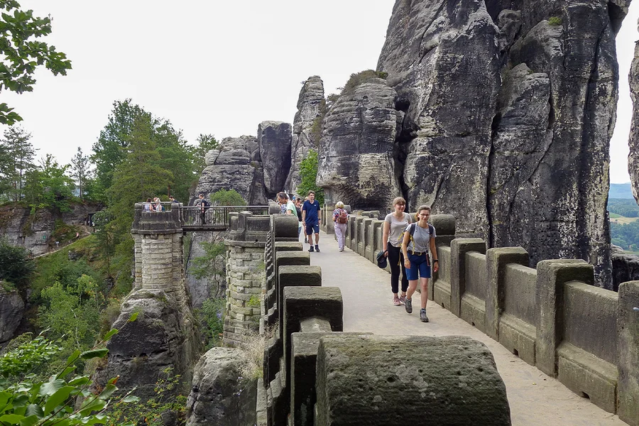 Guided Tour of Bastei Bridge with Boat Ride & Lunch, Dresden
