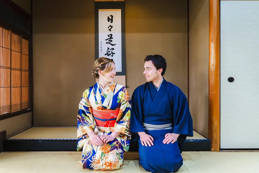 Kimono Photoshoot in a Traditional Kyoto Machiya House, Kyoto
