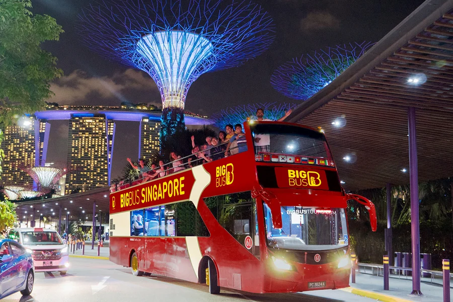 Big Bus: Singapore Night Bus Tour with Live Guide, Singapore