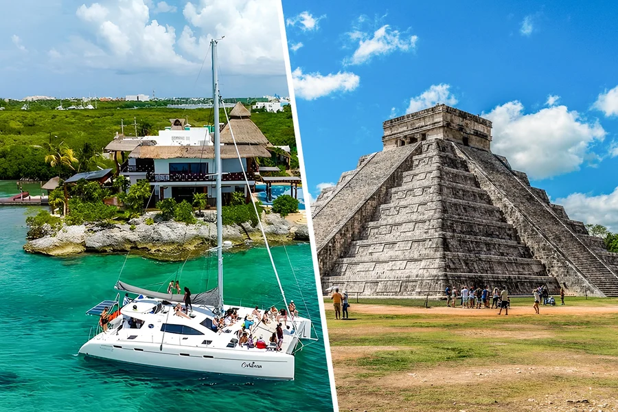 Combo (Save 12%): From Cancún: Isla Mujeres All-Inclusive Tour + Chichén Itzá Tour, at addressLine1, Cancun