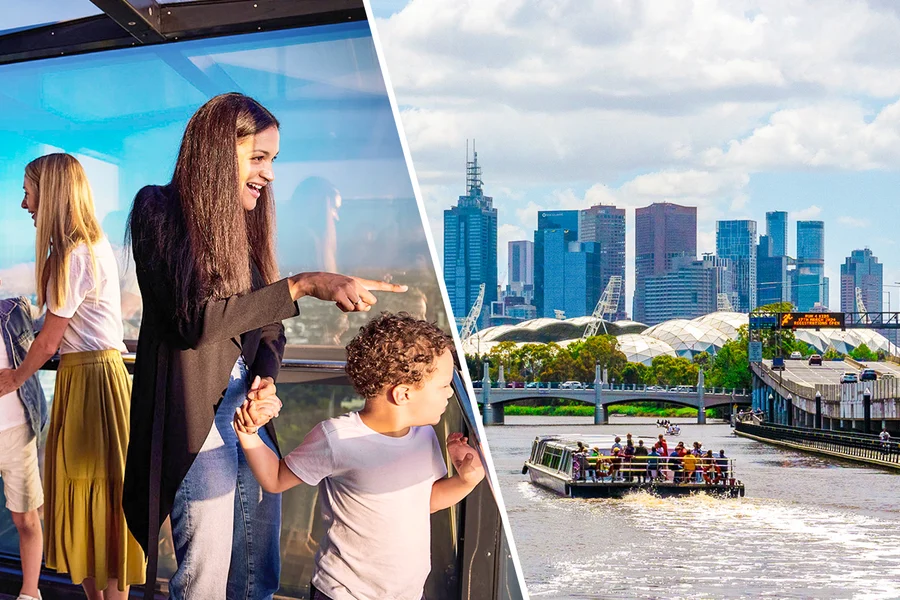 Combo: Melbourne Skydeck Tickets + 1 or 2-Hour Yarra River Cruise, Melbourne