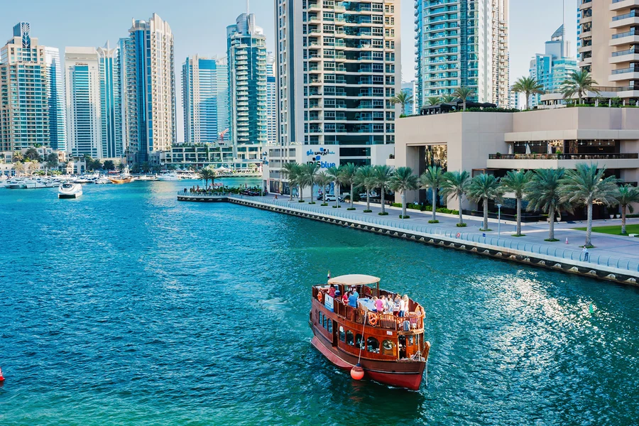 Dhow Cruise Dinner in Dubai Marina with Live Entertainment, Dubai