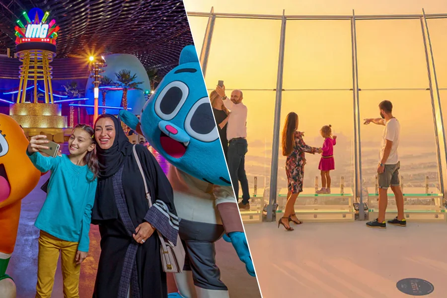 Combo (Save 27%): IMG Worlds of Adventure + Free View at the Palm Tickets, Dubai
