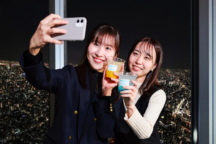 TOKYO SKYTREE Tembo Deck Night Entry Tickets with Alcoholic Drink, at Tokyo Skytree