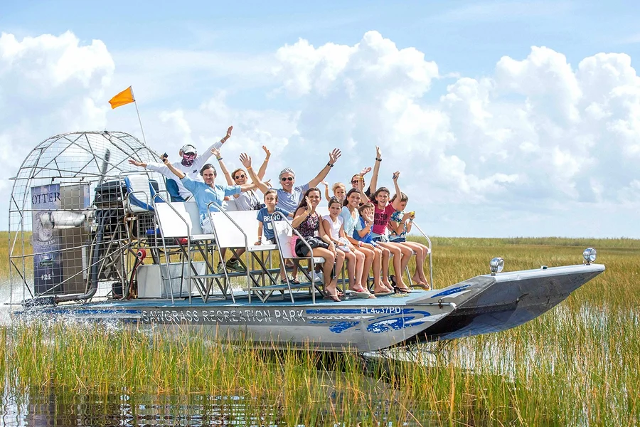 Miami: Everglades Airboat Tour with Reptile Exhibit & Optional Transportation, Miami