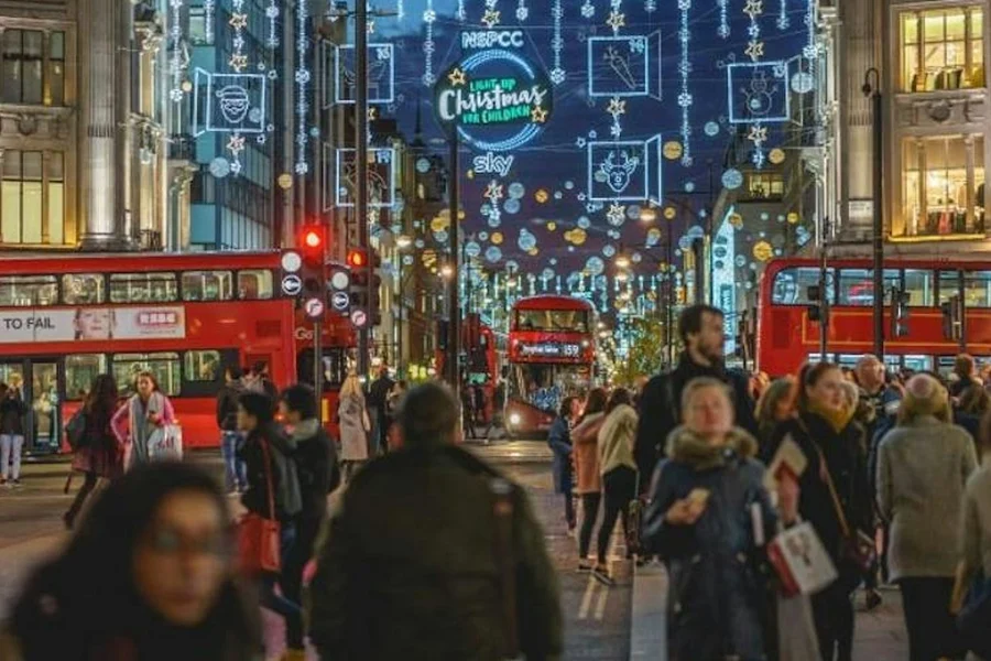 London: Christmas Lights Guided Night Tour, at London Hop-on Hop-off Tours