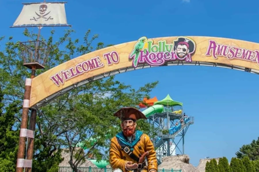Entrada para Jolly Roger® Amusement Park en la Calle 30, Ocean City