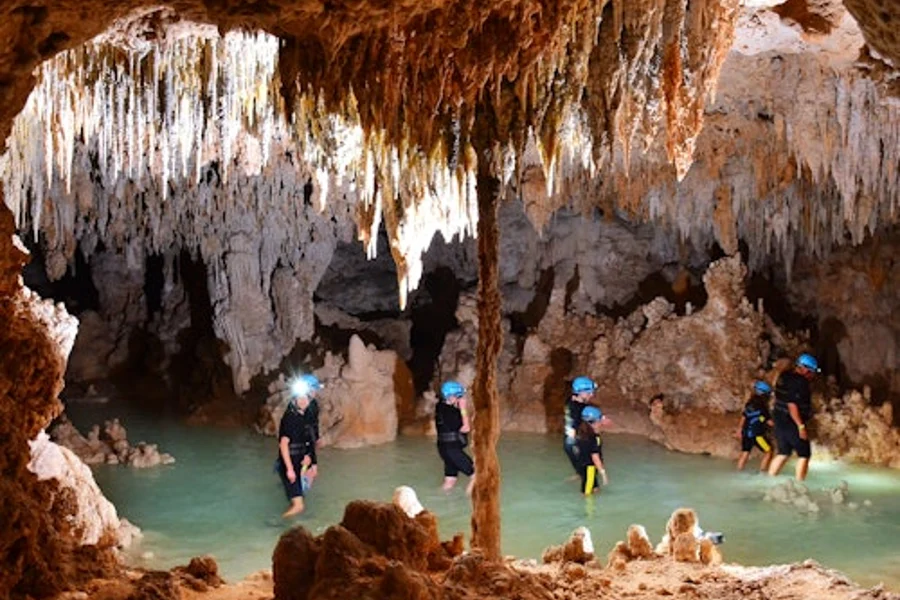 Río Secreto: Guided Tour + Lunch + Biking, Rappelling & Ziplining, Playa Del Carmen