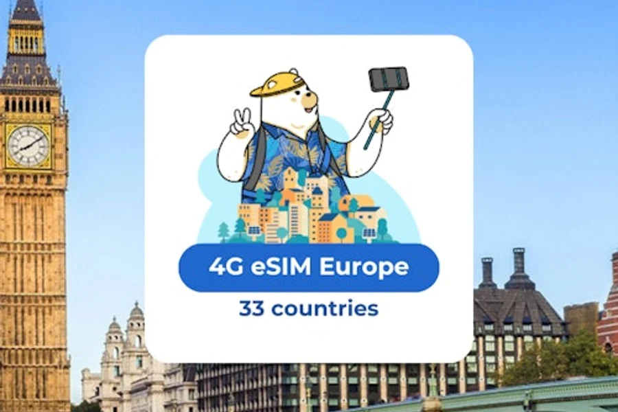 Europe: 33 Regions eSIM, Copenhagen