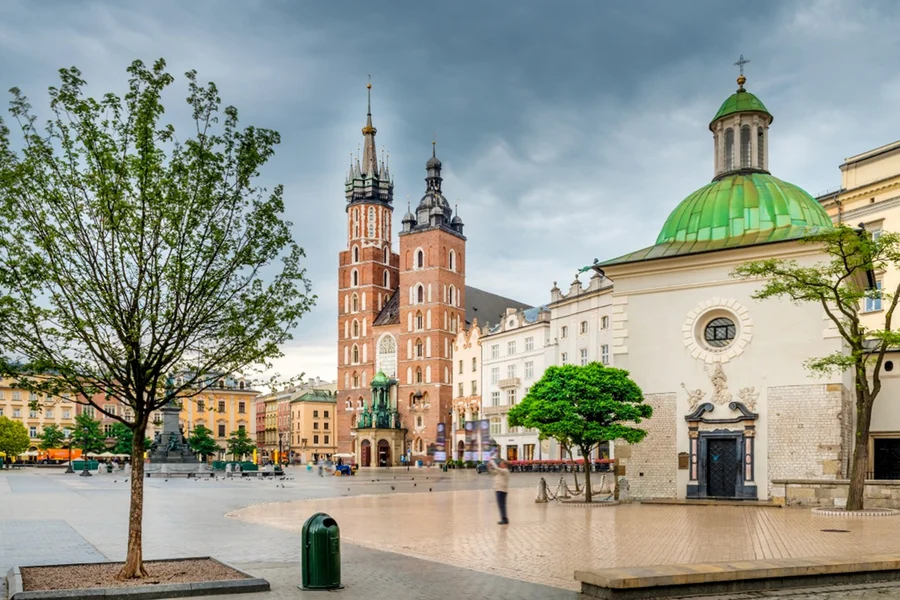 Krakow Old Town & Saint Mary's Basilica Express Guided Tour, at Pomnik Piotra Skargi