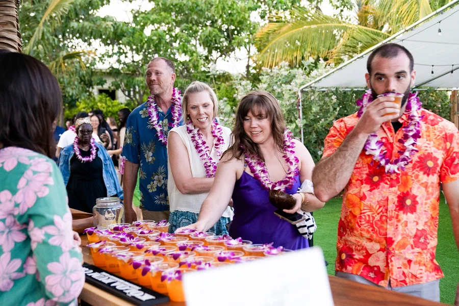 茂卡勇士夏威夷文化宴, at Mauka Warriors Luau, Hawaii