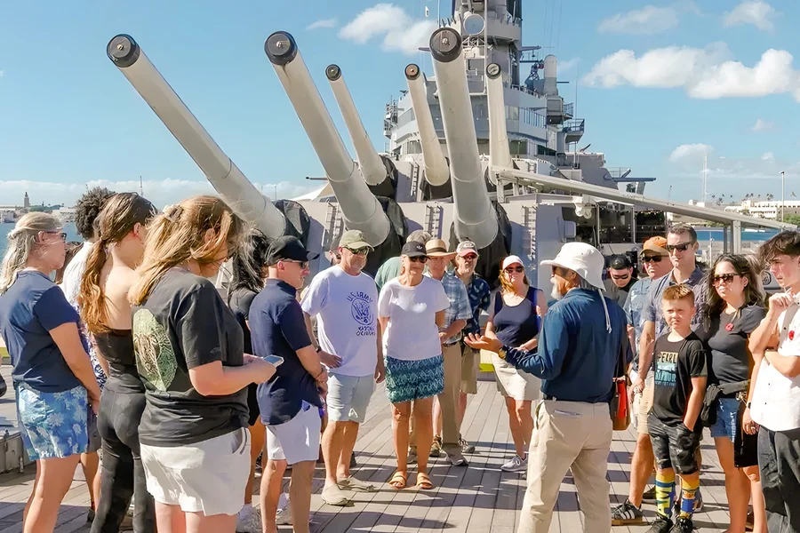 密苏里号战舰门票, at Pearl Harbor Historic Sites Visitor Center, Hawaii