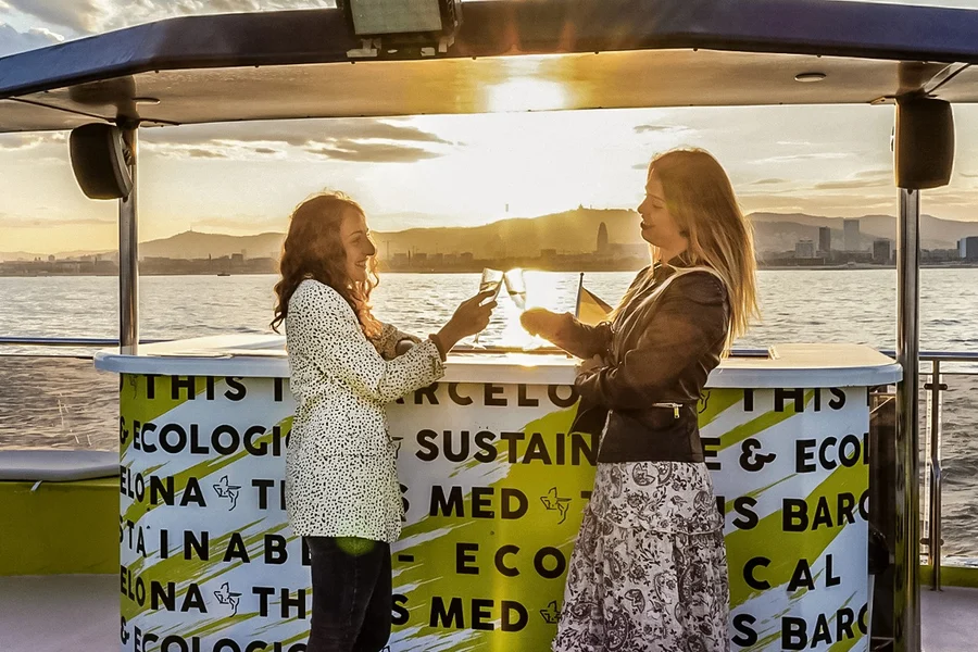 Barcelona Sightseeing Cruise on an Eco-Catamaran, at City Sailing Barcelona Tickets Office, Barcelona