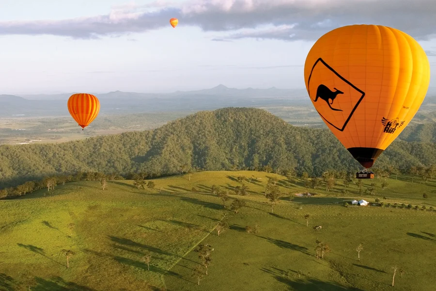 Gold Coast Hot Air Balloon Ride with Sparkling Wine & Hotel Transfers , Gold Coast