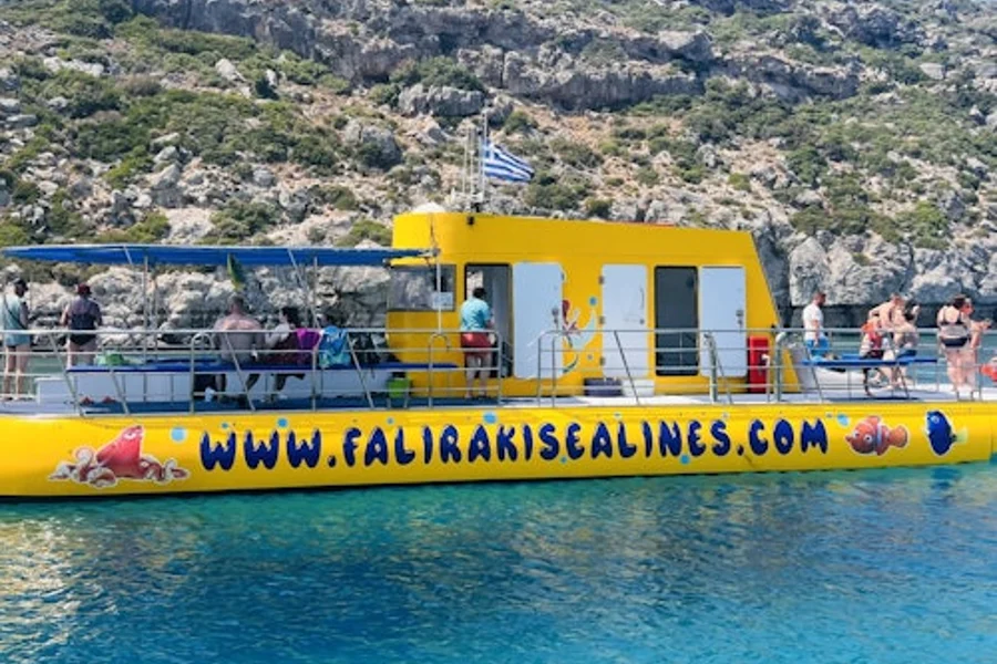 Rhodes: Crucero por la ciudad en un semi-submarino amarillo de 45 minutos, Rhodes