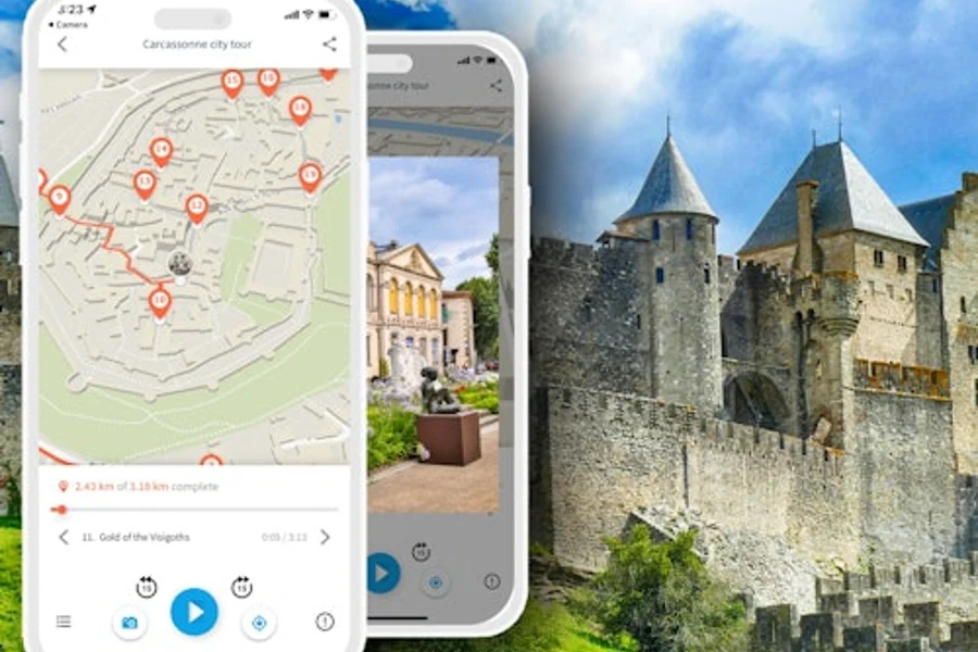 Carcassonne: Guía de Audio App por TouringBee, Carcassonne