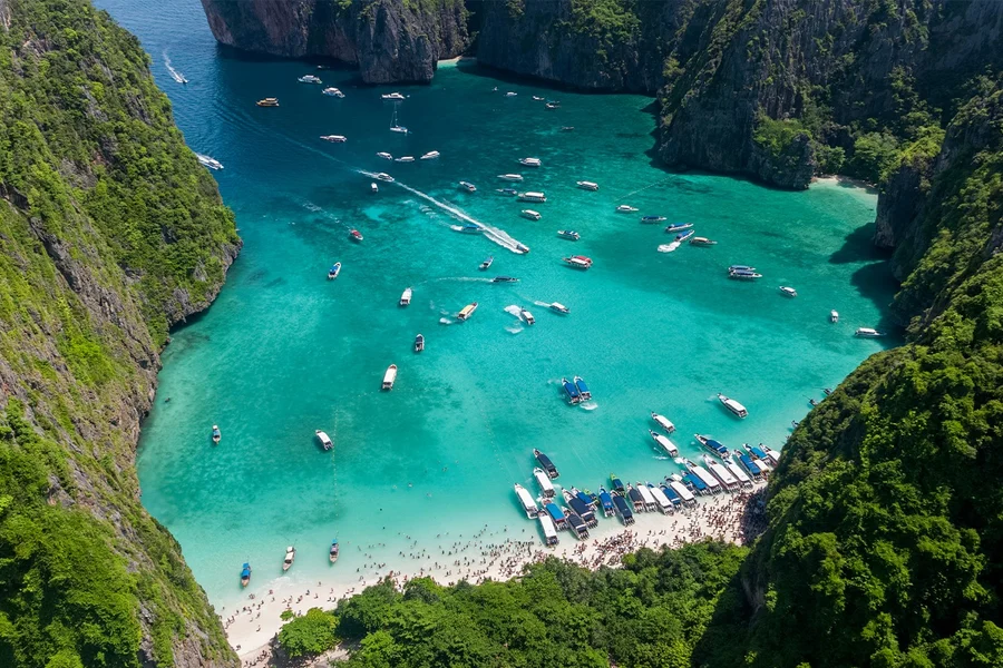 Dari Phuket: Tur Pulau Phi Phi & Teluk Maya dengan Kapal Katamaran, Phuket