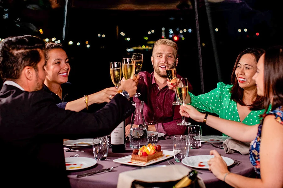 Bateaux Parisiens Seine River Dinner Cruise with French Premium Menu, at Bateaux Parisiens