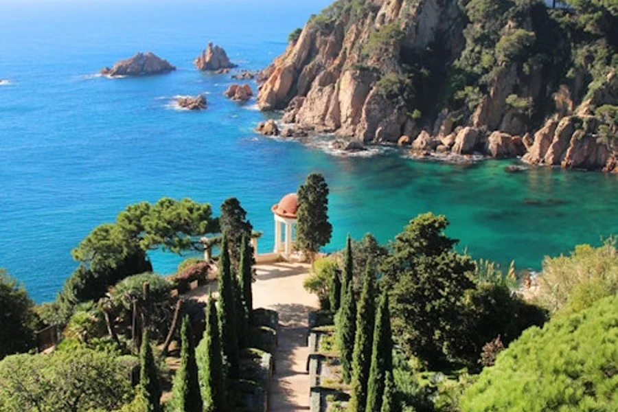Jardín Botánico Marimurtra: Entrada, at Marimurtra Botanical Garden, Blanes