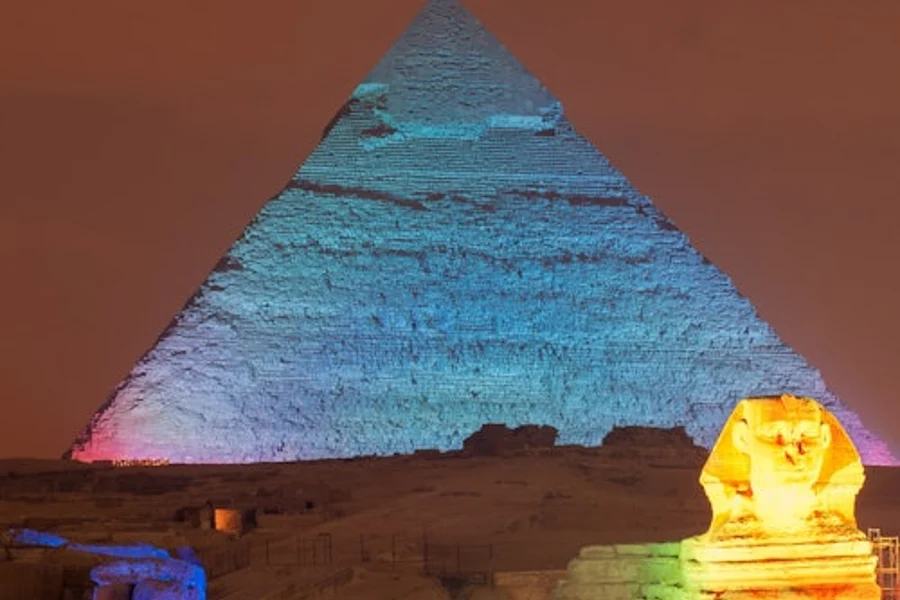 Pyramids of Giza: Sound and Light Show + Private Transfer from Cairo
