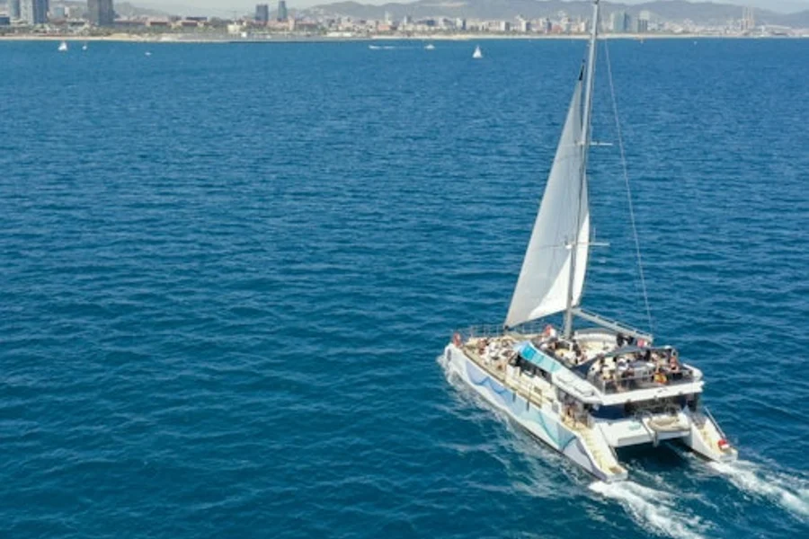 Barcelona: Eco Catamaran Coastline Tour, at Barcelona Boat Trips, Barcelona