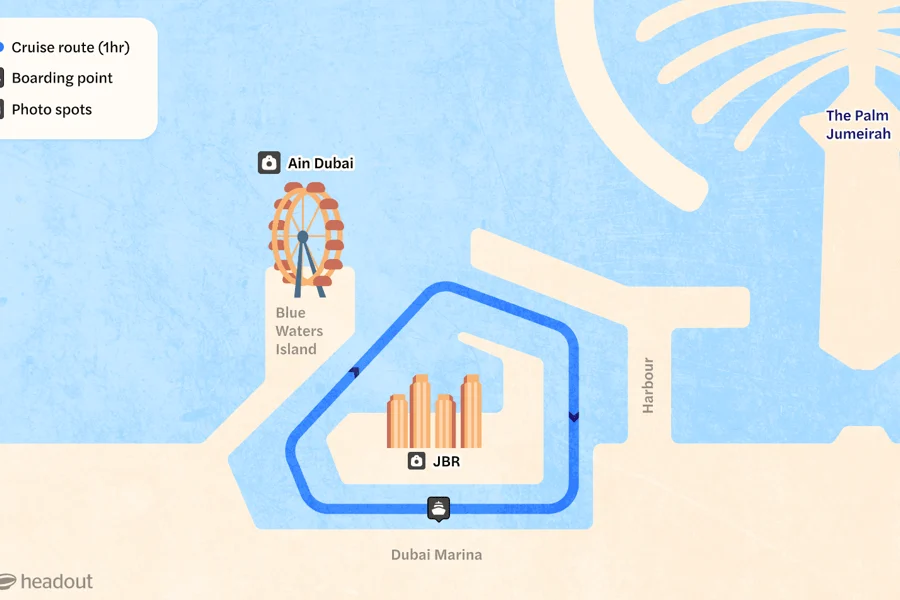 From Dubai Marina: 1-Hour Sightseeing Yacht Cruise with Panoramic Views, Dubai