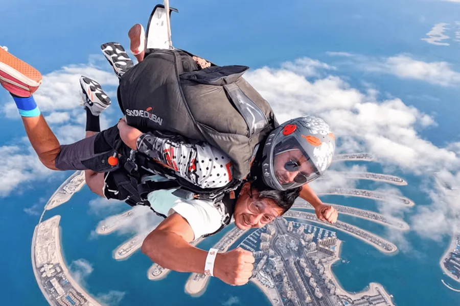 Skydive Dubai at The Palm with Photos & Video, Dubai