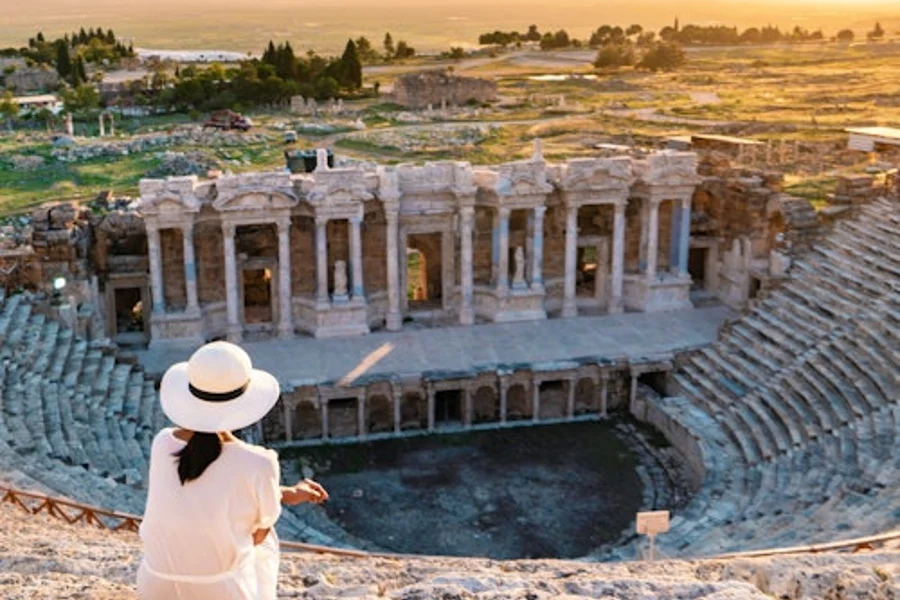Hierápolis y Travertinos de Pamukkale: Tour de un día desde Bodrum, Pamukkale