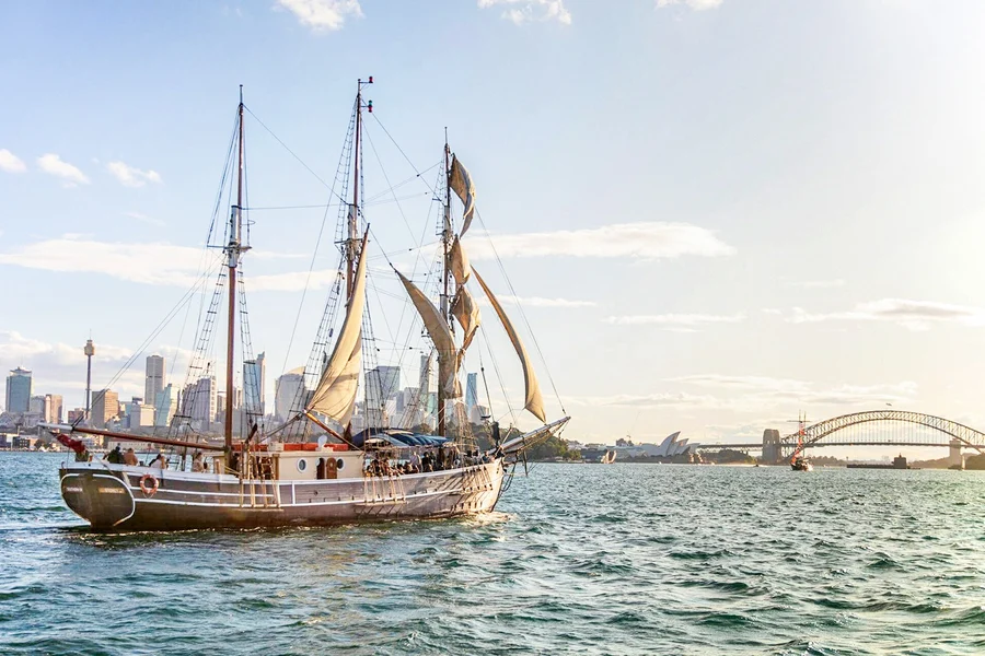 Tall Ship Lunch or Dinner Cruise on Sydney Harbour, Sydney