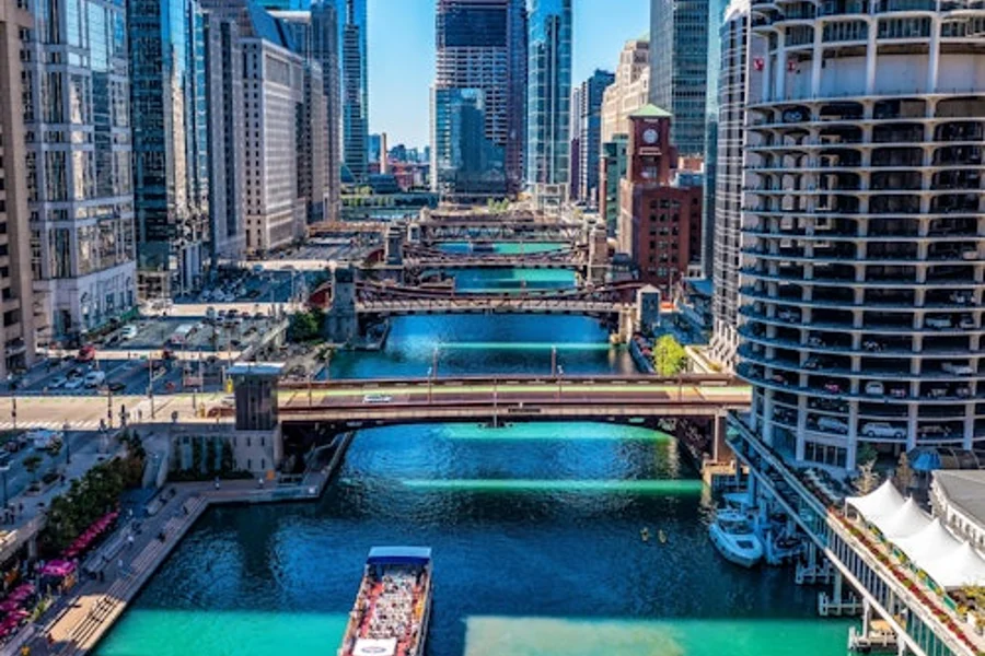 Chicago: Creuer pel riu Arquitectura des del Navy Pier, Chicago