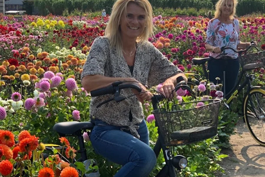 Bulb Region: Dahlia Gardens, Windmills & Castle Bike Tour, Lisse
