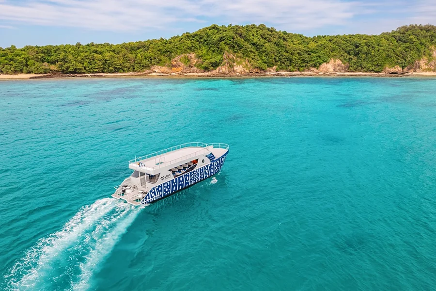 Dari Phuket: Tur Matahari Terbenam di Pulau Phi Phi & Teluk Maya dengan Kapal Hiu Paus, Phuket