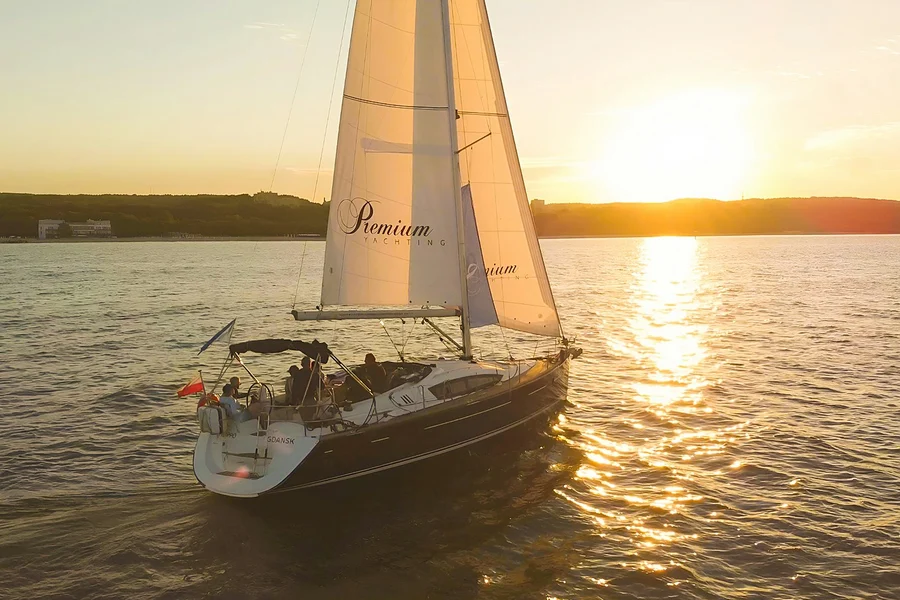 From Sopot: Sunset Cruise from the Pier with Prosecco, Gdansk