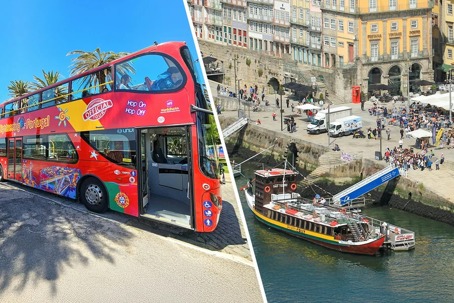 City Sightseeing: Porto Hop-on Hop-off Bus Tour with Duoro River Six Bridges Cruise, Porto