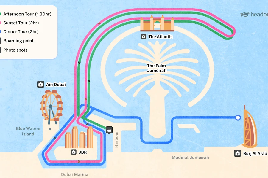 Z Dubai Harbour: 1,5/2-godzinna wycieczka luksusowym jachtem z grillem/przekąskami, Dubai