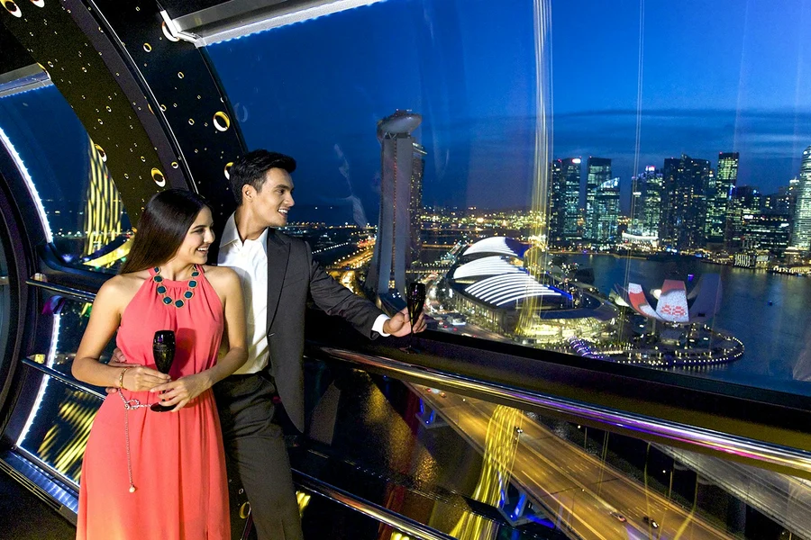 Singapore Flyer VIP Experience with Champagne or Singapore Sling, Singapore