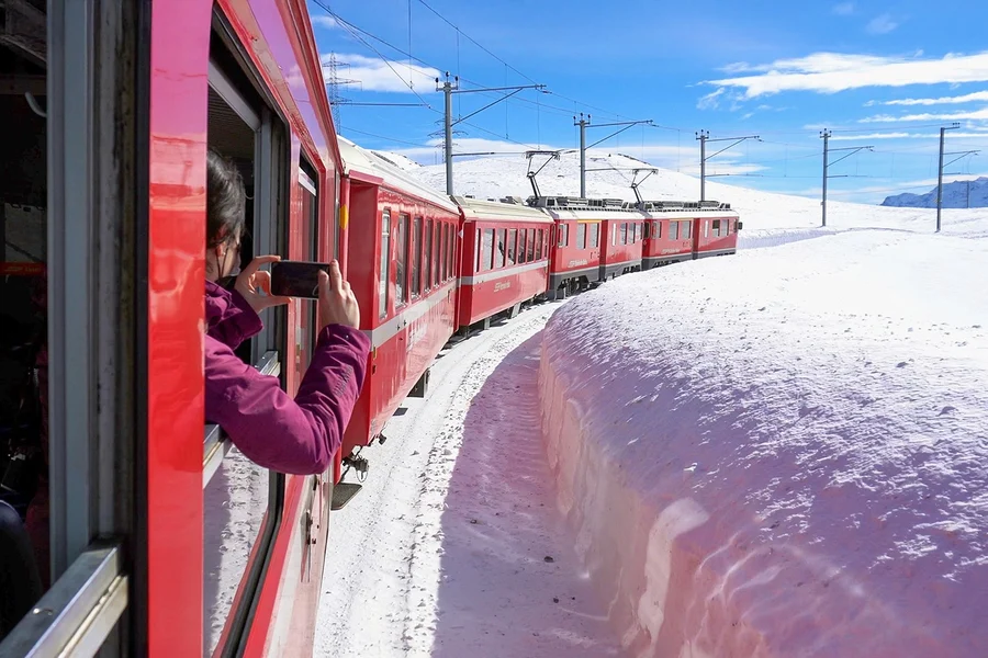 Bernina Red Train Ticket, Chur